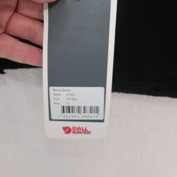 NEW Fjallraven Men's Small Raven BLACK Jacket Greenland G-1000 w/ Pullout Hood - Picture 5 of 14